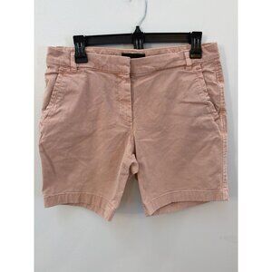 J.Crew Womens Pink Salmon Cotton Blend Chino Shorts Size 8
